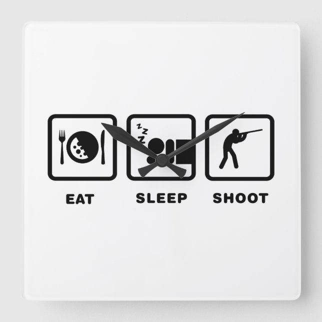 Horloge Carrée Tir (Recto)