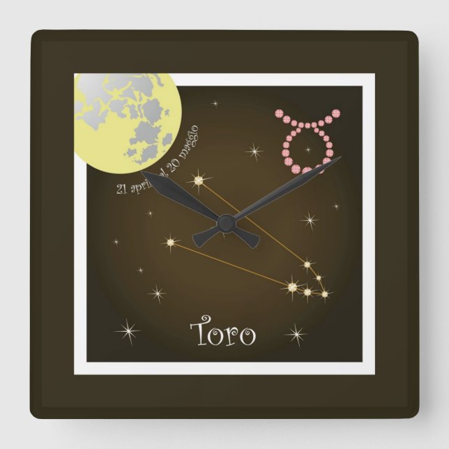 Horloge Carrée Toro 21 aprile al 20 maggio Uhr (Recto)
