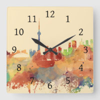 Toronto Ontario Canada Orange Skyline Design 248