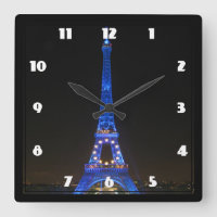 Tour Eiffel pittoresque de nuit