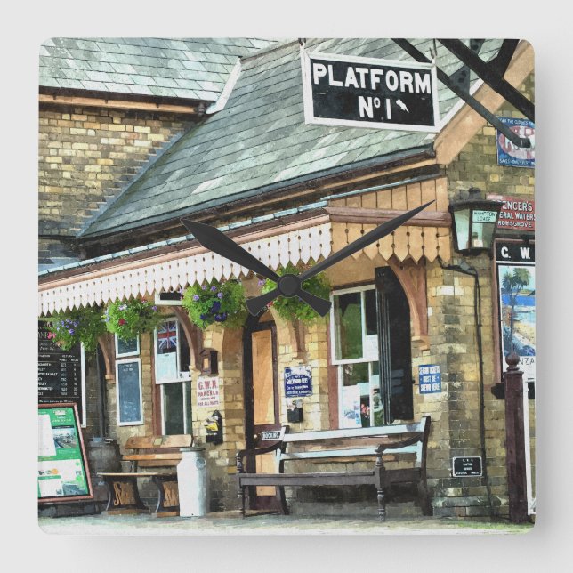 HORLOGE CARRÉE TRAIN STATIONS (Recto)