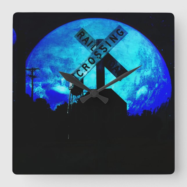 Horloge Carrée Traversée (Recto)