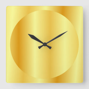 Horloge Carrée Trending Gold Look Elegant Design Modèle
