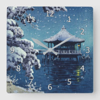 Tsuchiya Koitsu - Neige sur l'Ukimido à Katada