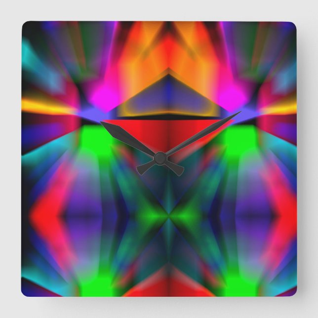 Horloge Carrée Type moderne (Recto)