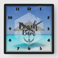 Typographie de cloche de plage - Parapluie sur la