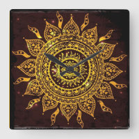 Un dieu soleil solaire de motif de l'Inde