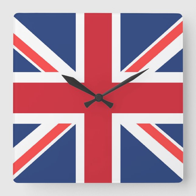Horloge Carrée Union Jack Clock (Recto)