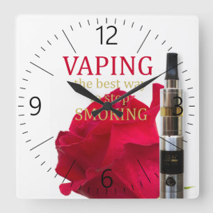 Horloge Carrée Vaping est le meilleur moyen d'arrêter de fumer