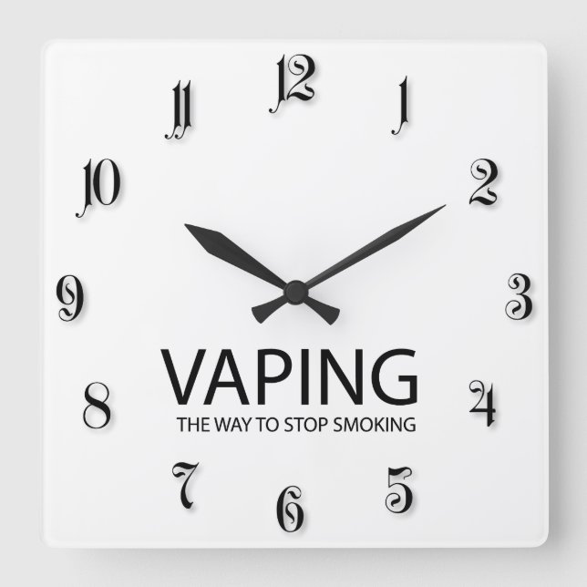 Horloge Carrée Vaping (homonymie) (Recto)