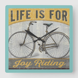 Horloge Carrée Vélo vintage Avec Devis