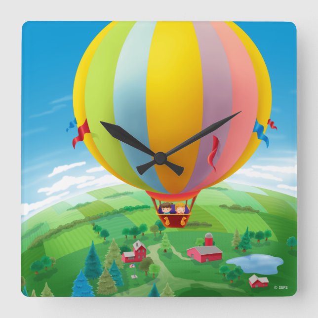 Horloge Carrée Vent (Recto)