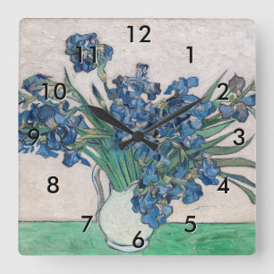 Horloge Carrée Vincent van Gogh - Iris
