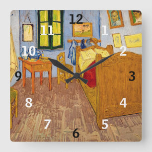 Horloge Carrée Vincent van Gogh - La chambre de Vincent à Arles