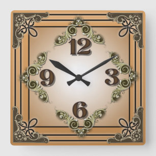 Horloge Carrée Vintage