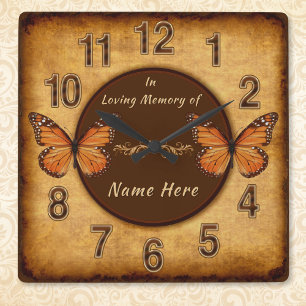 Horloge Carrée Vintage Personalized