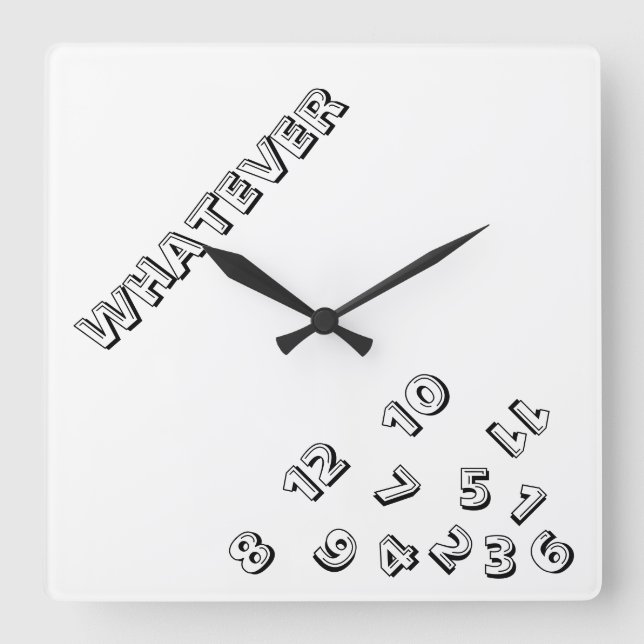 Horloge Carrée Wall Clock (Recto)