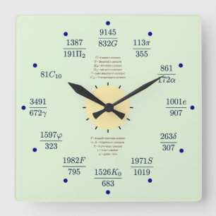 Horloge Carrée Wall Clock (constants)