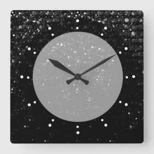 Horloge Carrée Wall Clock Crystal