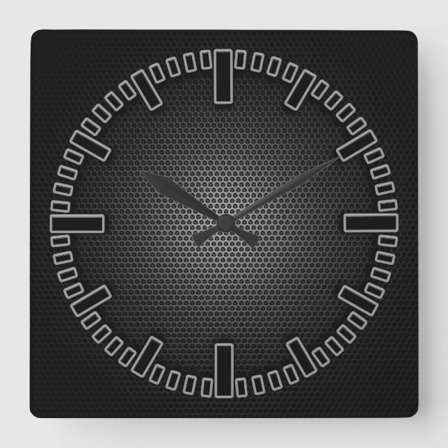 Horloge Carrée Wall Clock High Tech (Recto)