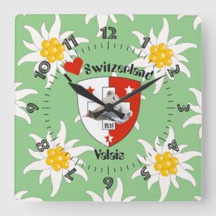 Horloge Carrée Wallis Valais Schweiz Suisse Montre