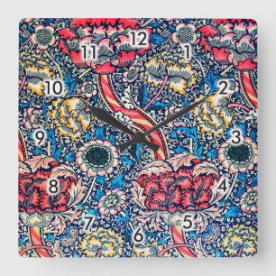 Horloge Carrée Wandle, William Morris