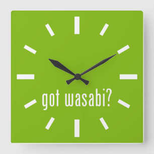 Horloge Carrée wasabi obtenu ?