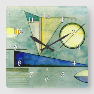 Horloge Carrée Wassily Kandinsky abstract artwork, Haze