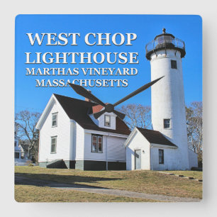 Horloge Carrée West Chop Lighthouse, Marthas Vineyard MA Clock