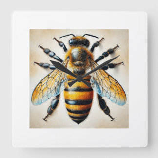 Horloge Carrée Western honeybee Apis mellifera 250924IREF244 - Wa