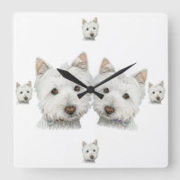 Westie Dogs Galore ! Wall Clock