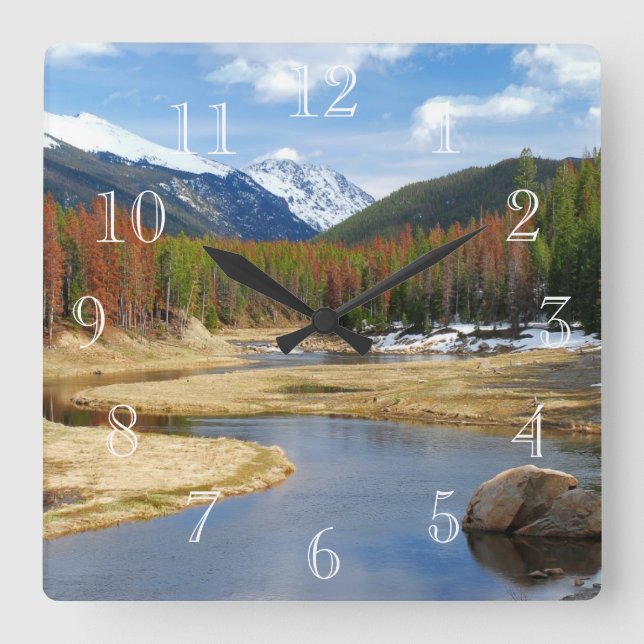 Horloge Carrée Winding Colorado (Recto)