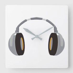Horloge Carrée Wireless Headphone