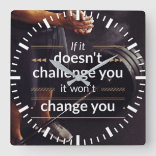 Horloge Carrée Workout