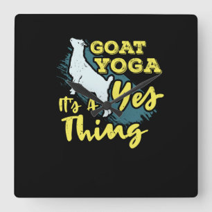 Horloge Carrée Yoga Goat Goatyoga