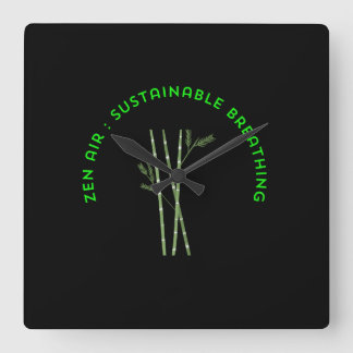 Horloge Carrée Zen Air: Sustainable Breathing
