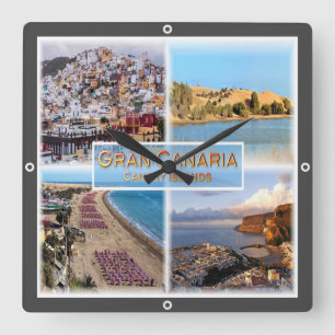 Horloge Carrée zES008 LAS PALMAS Gran Canaria,