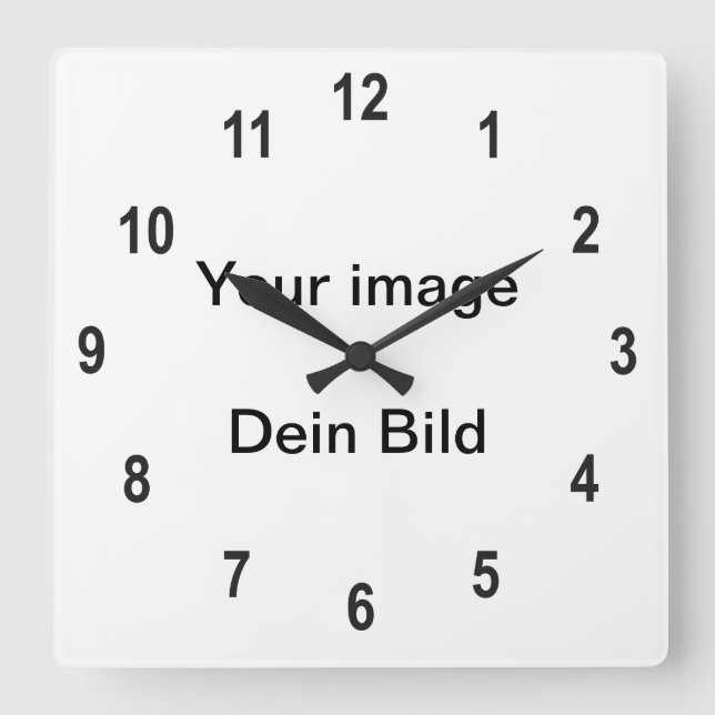Horloge Carrée Ziffernblatt für Uhr (Recto)