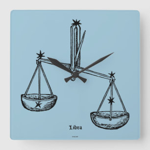 Horloge Carrée Zodiaque : Balance, 1482