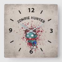 Zombie Hunter with Blood Splatter Creepy