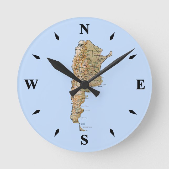 Horloge Carte Argentine (Recto)