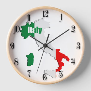 Horloge Carte Italie