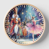 Casse-noisette Ballet Aquarelle Noël Ballerina