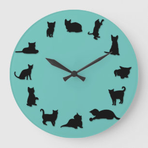 Horloge Cat O'Clock
