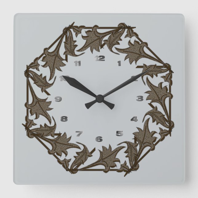Horloge - Cercle de Feuilles (Recto)