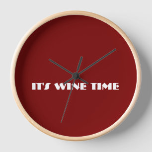Horloge C'est l'heure du vin