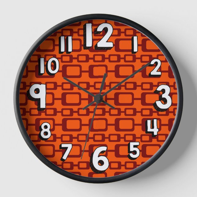 Horloge Chaînes rectangulaires (Recto)
