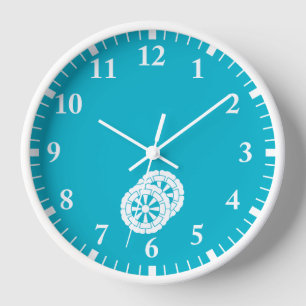 Horloge Chars à Genji en forme de fleurs qui se chevauchen