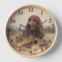 Chasse de Setter irlandais faisan, Art