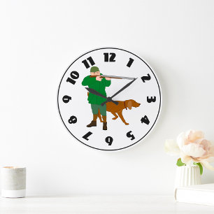 Horloge Chasseur Et Chien